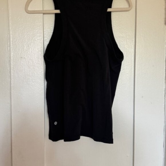 Lululemon Jersey Training Tank Top Black size 8 - Picture 3 of 3